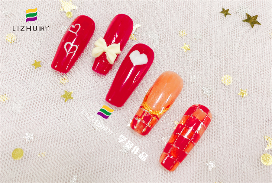 紅色婚禮美甲 、暈染液美甲、泡泡海洋風(fēng)美甲 | 廣西正規(guī)培訓(xùn)美甲