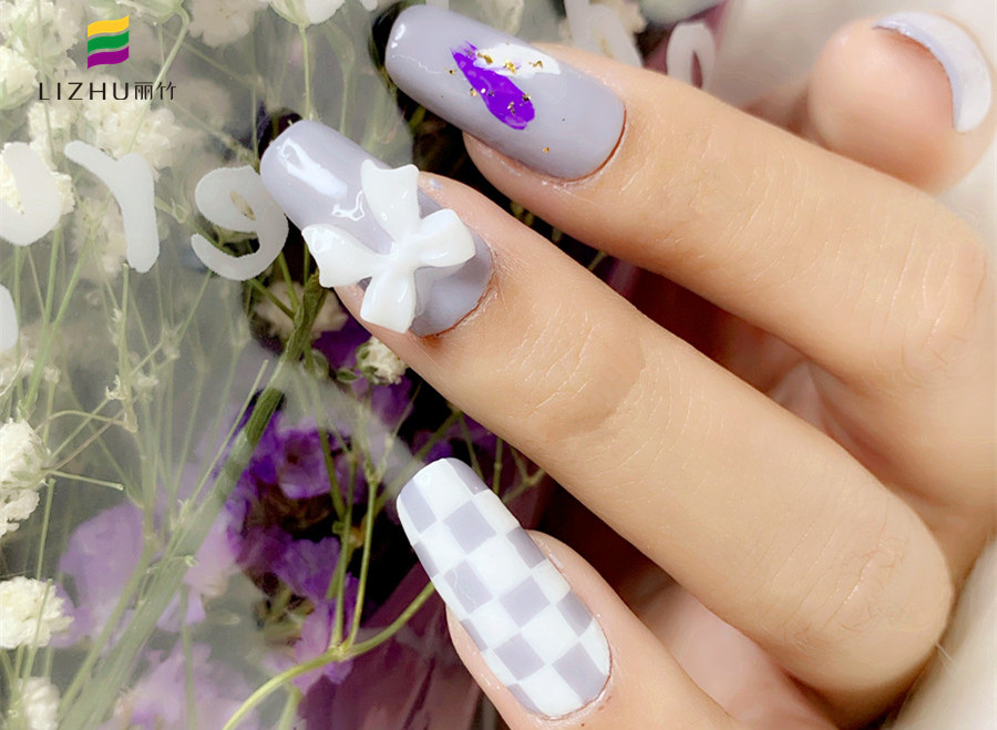鮮花美甲，南寧美甲款式造型學(xué)校作品