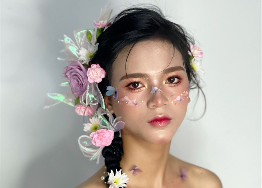哈尼族造型，廣西影樓彩妝培訓(xùn)作品欣賞