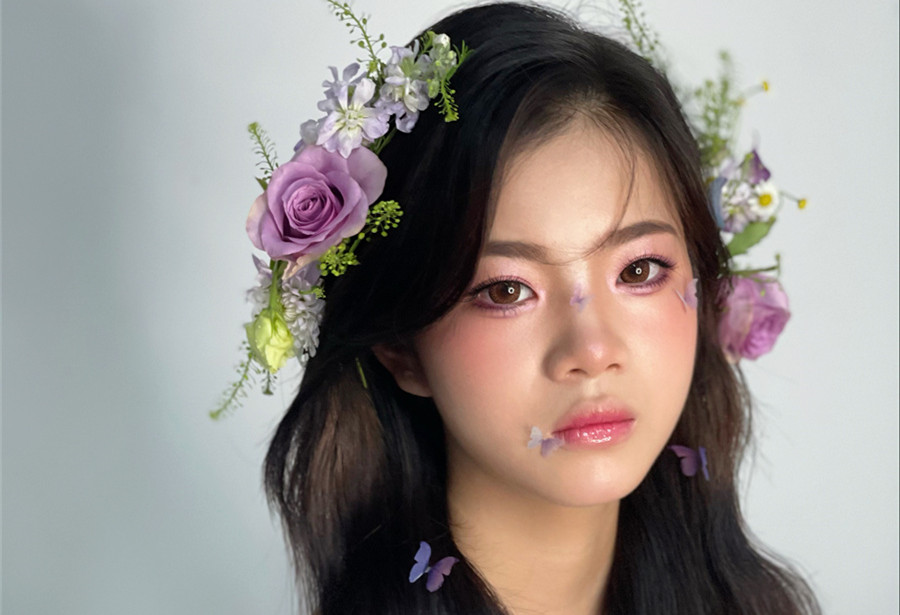 清新鮮花新娘，南寧新娘造型學(xué)校教你打造浪漫