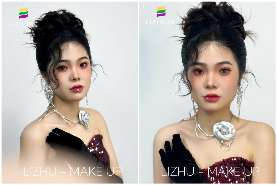  千金禮服造型，廣西學彩妝造型影樓作品
