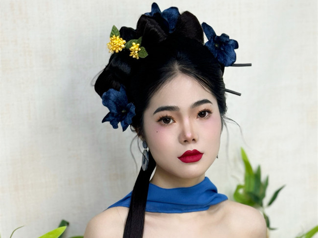 國(guó)風(fēng)新中式造型，廣西美妝寫(xiě)真學(xué)習(xí)