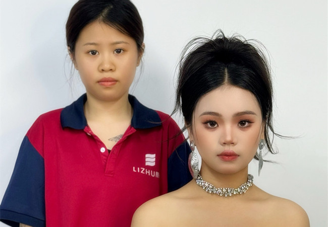 泰式禮服造型，廣西彩妝學(xué)校排行前十學(xué)員作品
