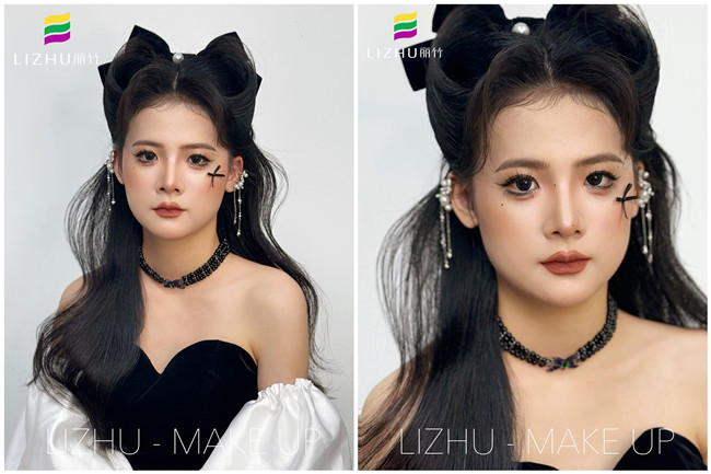 復(fù)古貓耳造型，南寧化妝培訓(xùn)中心課堂作品
